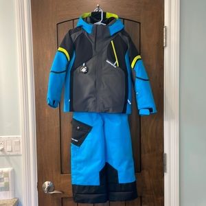 Obermeyer kids snow jacket and bib pants